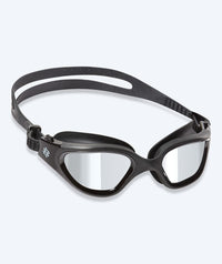 Watery training swimming goggles - Raven Mirror - Black/silver