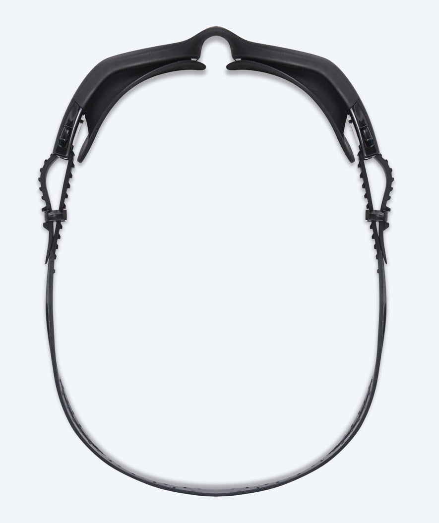 Watery exercise swim goggles - Raven Mirror - Black/silver
