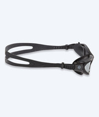 Watery exercise swim goggles - Raven Mirror - Black/silver