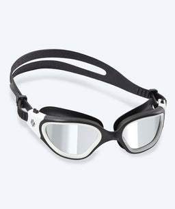 Watery training swimming goggles - Raven Mirror - Black/white