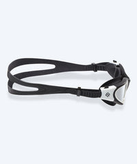 Watery exercise swim goggles - Raven Mirror - Black/white