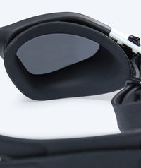 Watery training swimming goggles - Raven Mirror - Black/white
