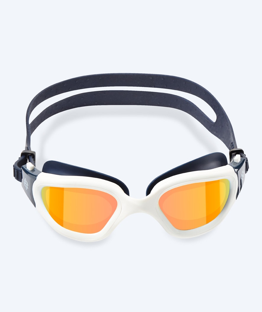 Watery training swimming goggles - Raven Mirror - Dark blue/gold