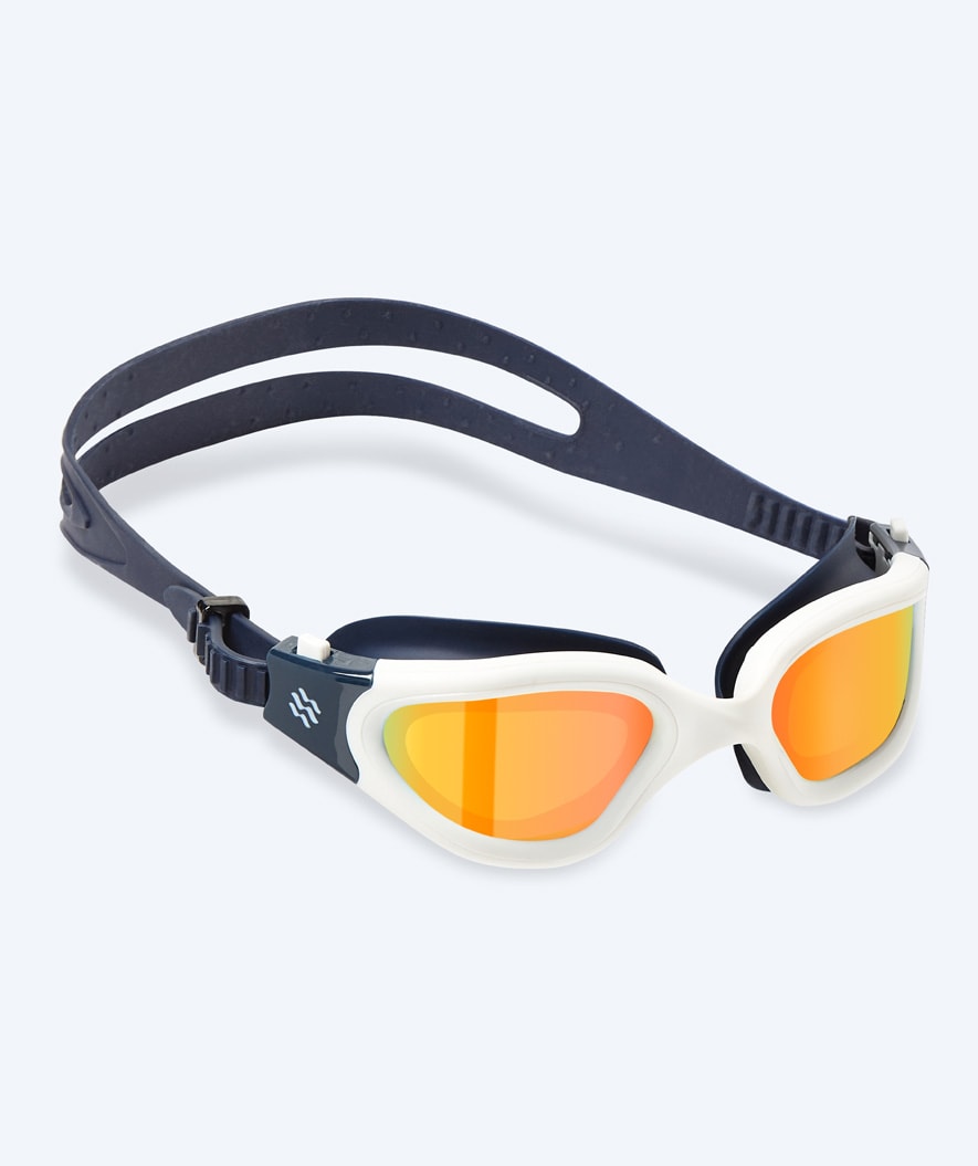 Watery training swimming goggles - Raven Mirror - Dark blue/gold