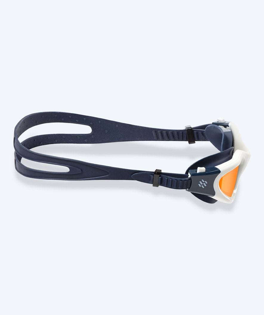 Watery training swimming goggles - Raven Mirror - Dark blue/gold