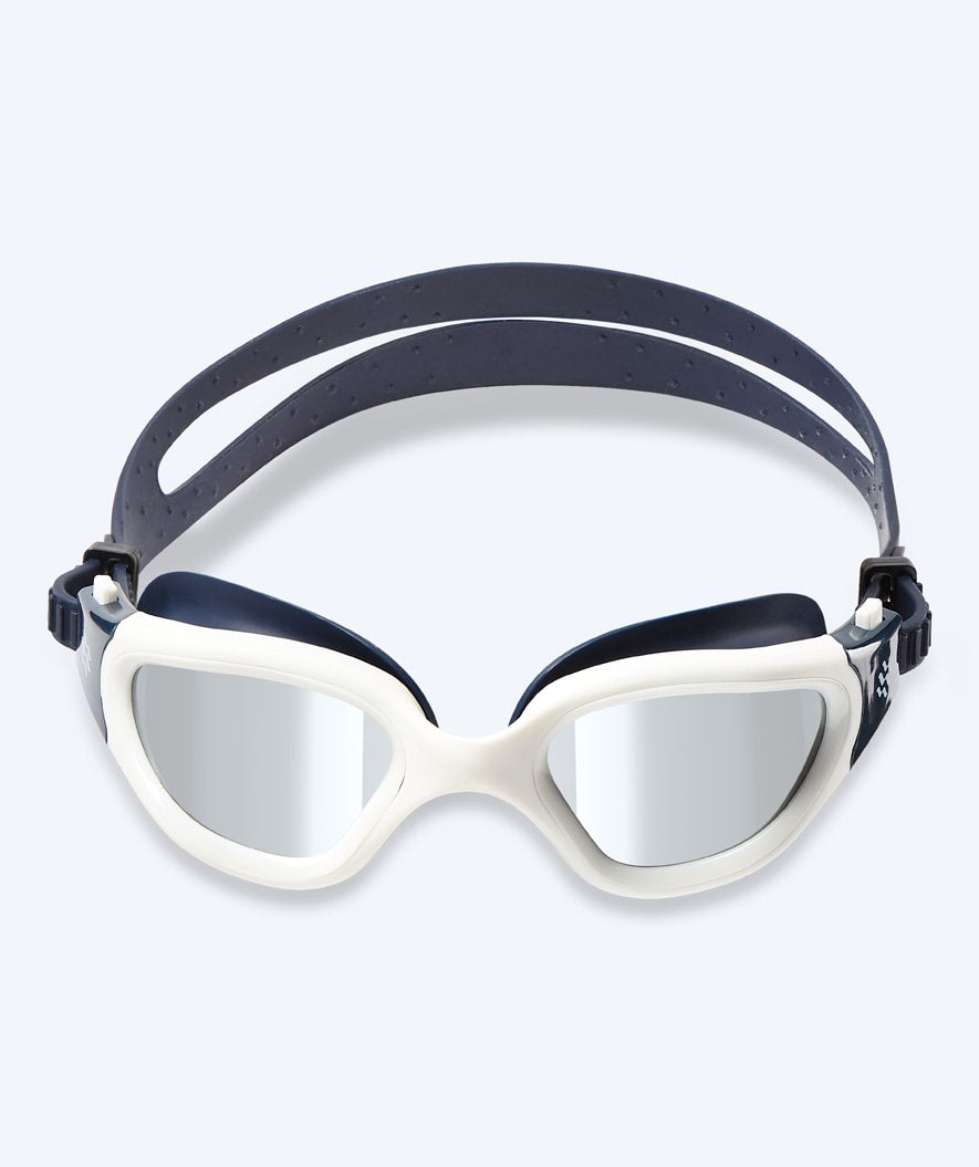Watery training swimming goggles - Raven Mirror - Dark blue/silver
