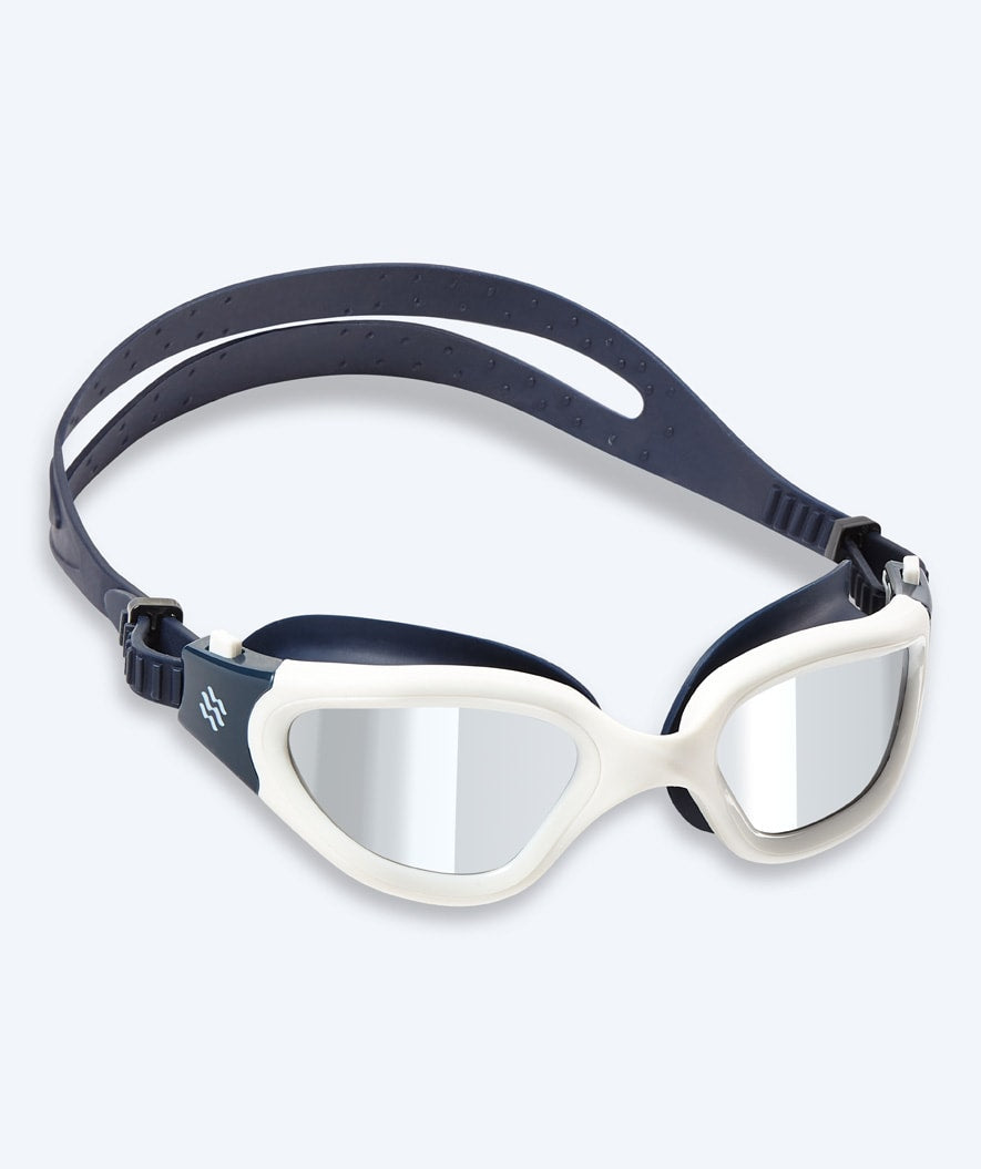 Watery training swimming goggles - Raven Mirror - Dark blue/silver