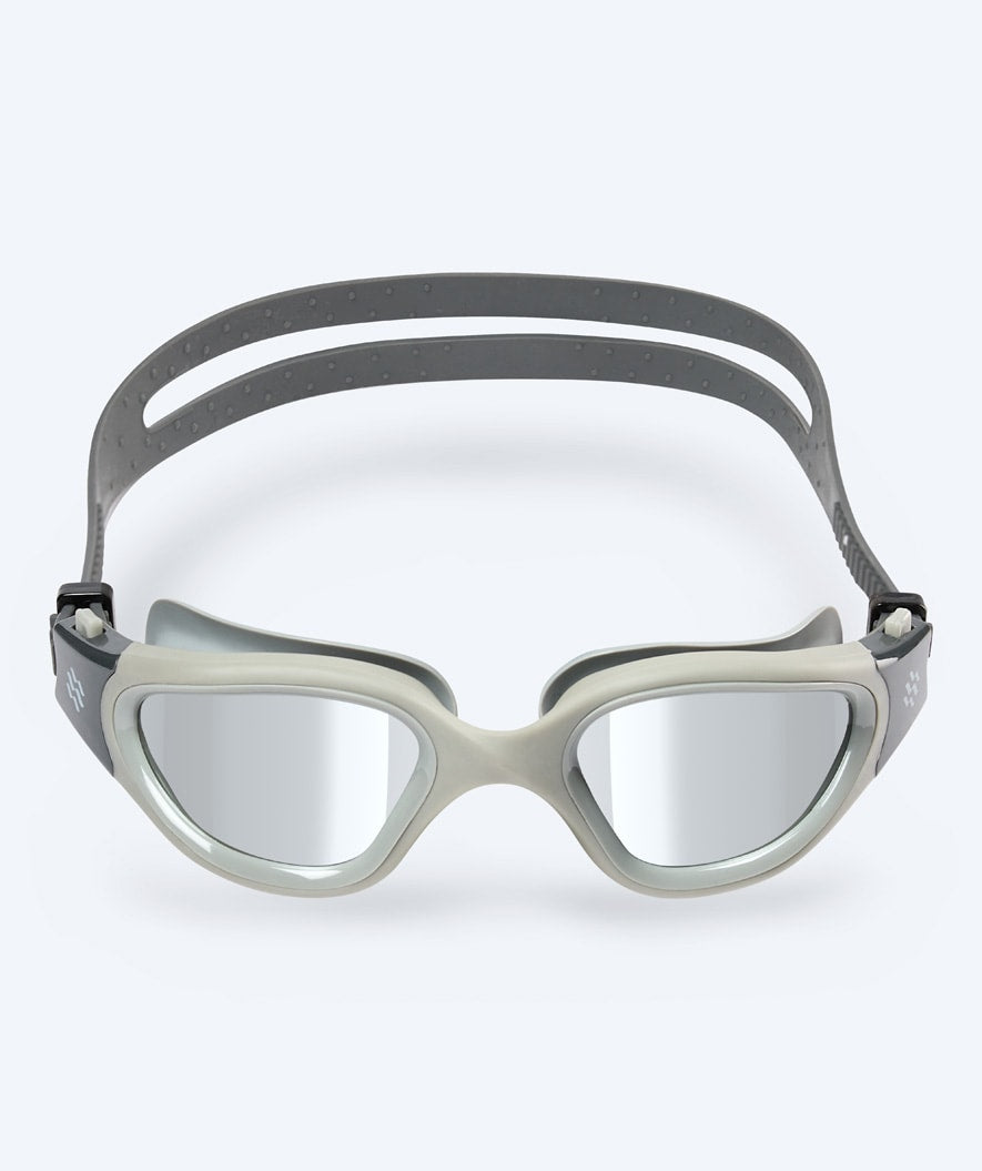 Watery exercise swim goggles - Raven Mirror - Dark grey/silver