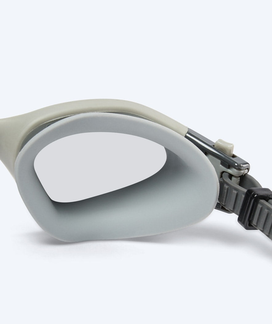 Watery exercise swim goggles - Raven Mirror - Dark grey/silver