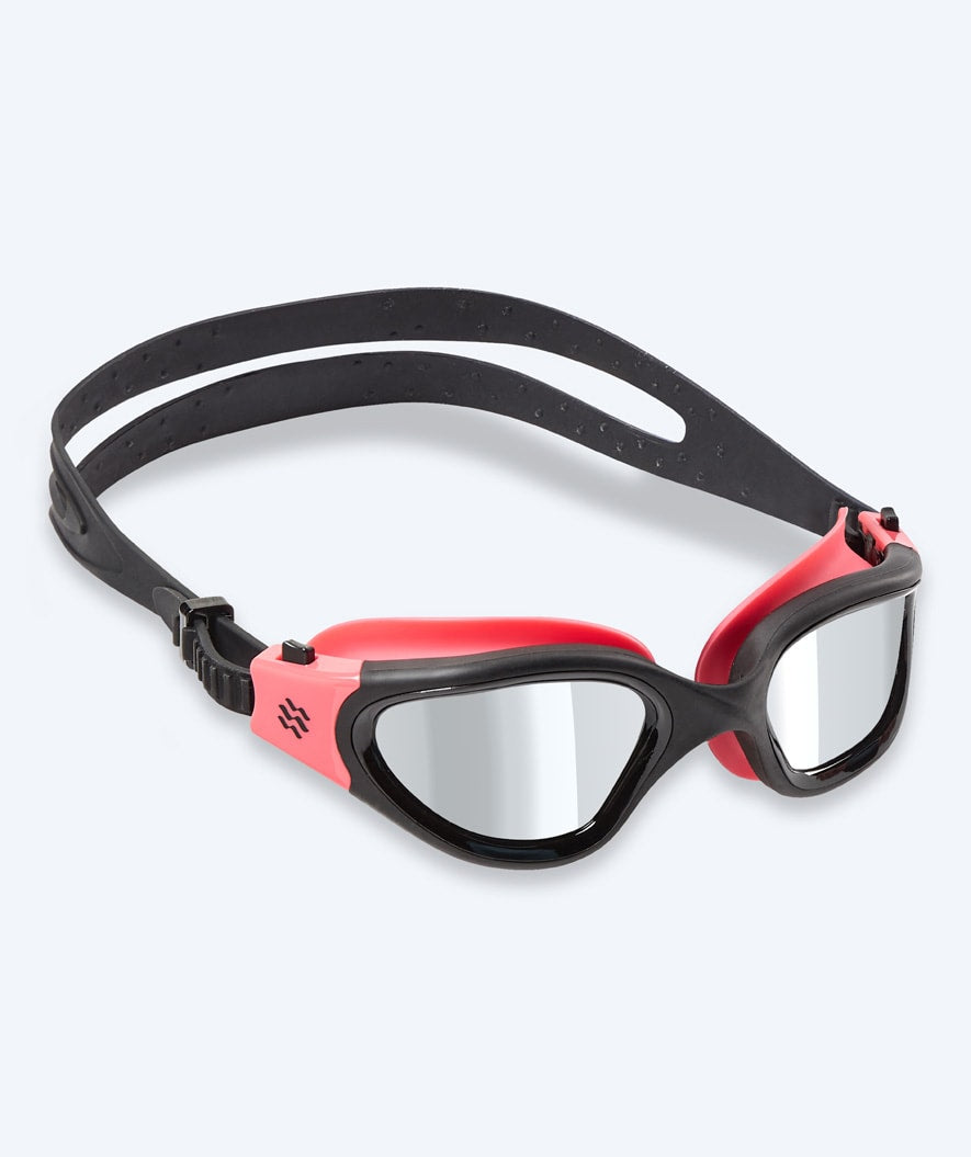 Watery exercise swim goggles - Raven Mirror - Pink/silver