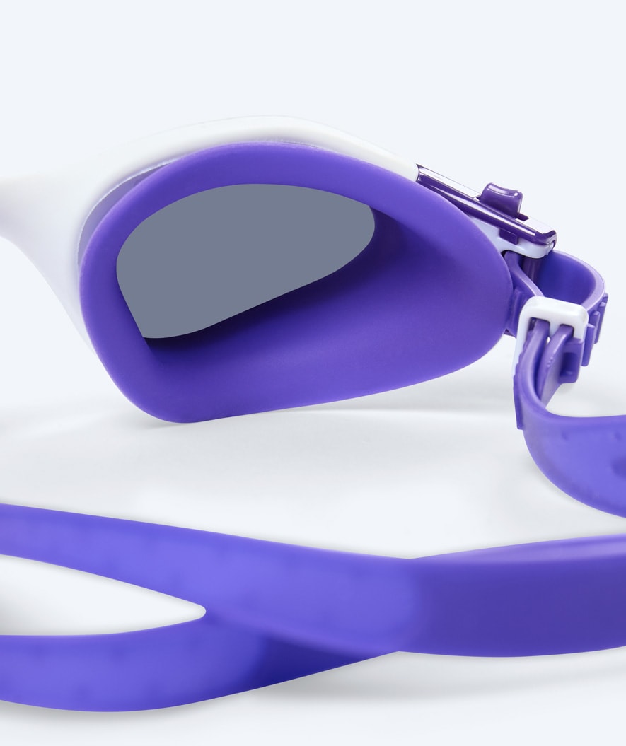 Watery exercise swim goggles - Raven Mirror - Purple/silver