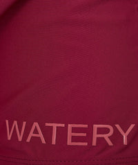 Watery bikini bottom for women - Remington - Dark red