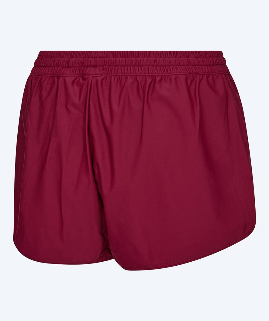 Watery swim shorts for women - Remington - Dark red