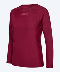 Watery UV-shirt for women - Remington Long Sleeve Rashguard - Dark red