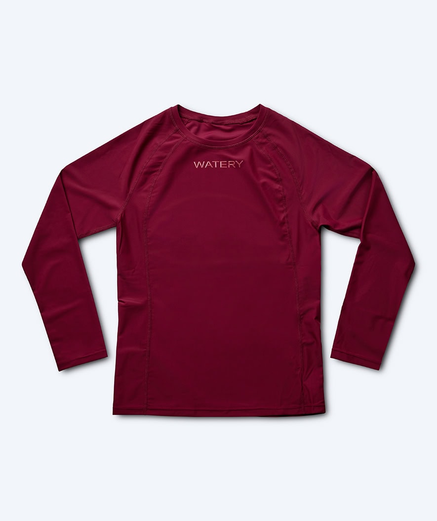 Watery UV-shirt for women - Remington Long Sleeve Rashguard - Dark red