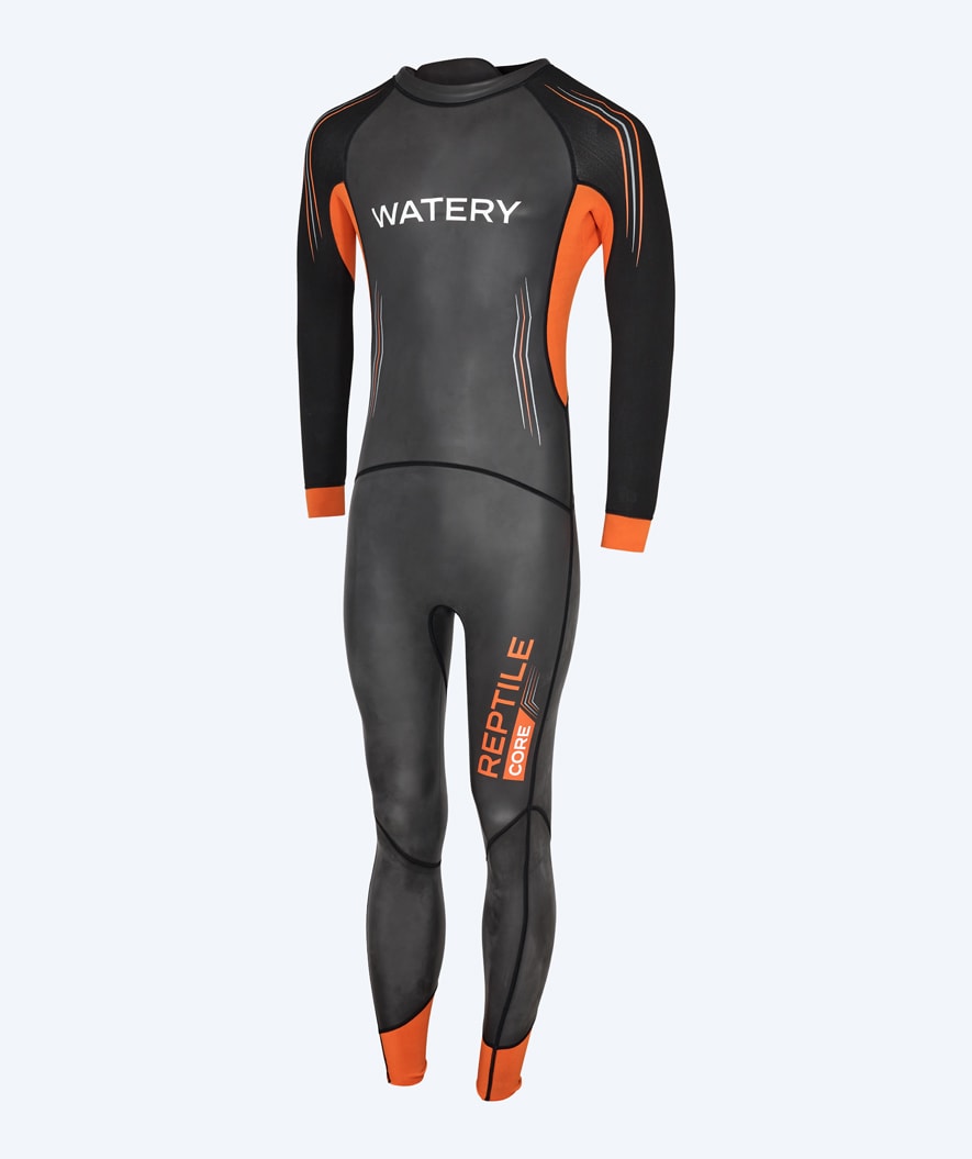 Watery wetsuit for men - Reptile Core - Black/orange