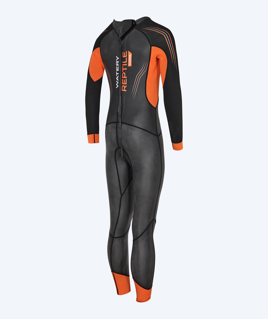 Watery wetsuit for men - Reptile Core - Black/orange