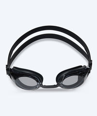 Watery farsighted prescription swim goggles for adults - (+2.0) to (+4.5) - Ridley - Black (Smoke lens)