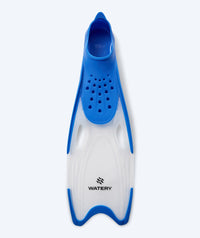 Watery diving fins for junior (34-37) - Rilian - Blue/clear