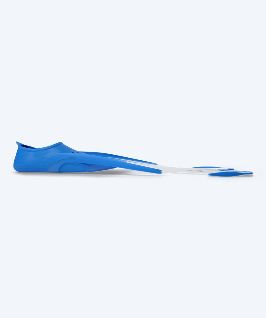 Watery diving fins for junior (34-37) - Rilian - Blue/clear