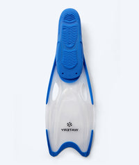 Watery diving fins for junior (34-37) - Rilian - Blue/clear