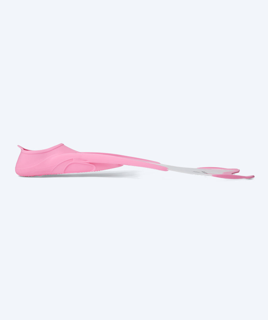 Watery diving fins for junior (34-37) - Rilian - Pink/white