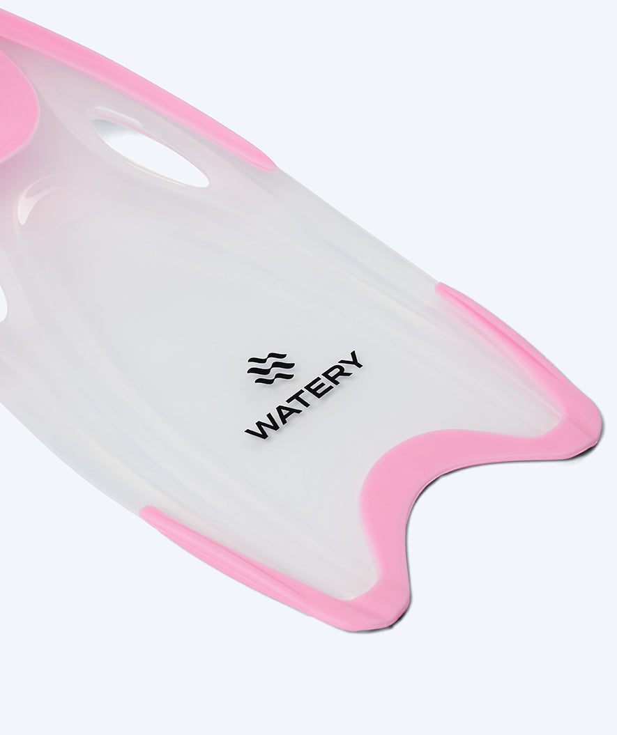 Watery diving fins for junior (34-37) - Rilian - Pink/white