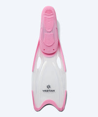 Watery diving fins for junior (34-37) - Rilian - Pink/white
