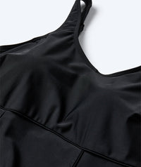 Watery swimsuit with skirt for women - River - Black