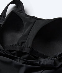 Watery swimsuit with skirt for women - River - Black