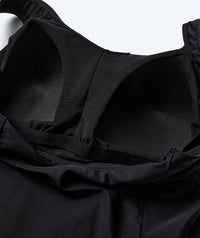 Watery swimsuit with skirt for women - River - Black/white