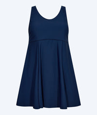 Watery swimsuit with skirt for women - River - Dark blue