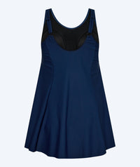 Watery swimsuit with skirt for women - River - Dark blue