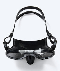 Watery diving mask for adults (from 12 years) - Rudder Camo - Black