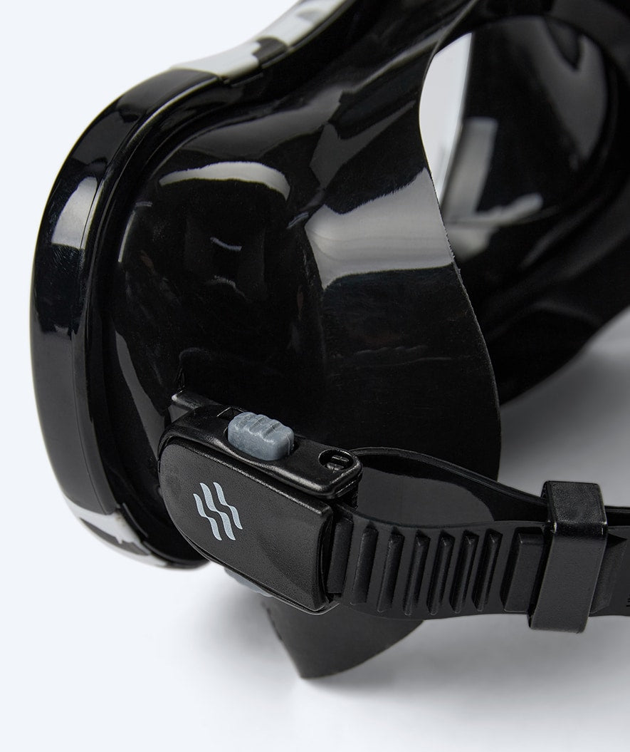 Watery diving mask for adults (from 12 years) - Rudder Camo - Black