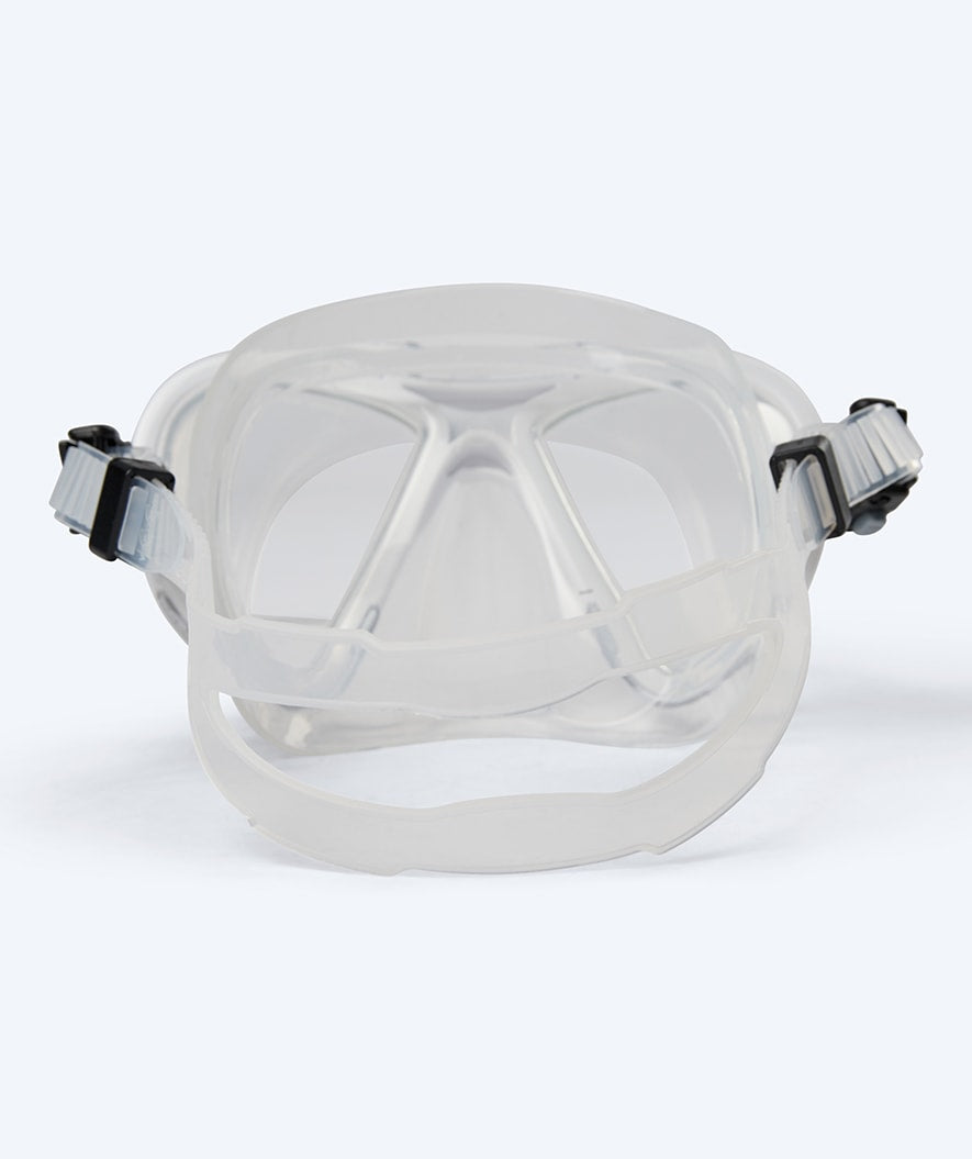 Watery diving mask for adults (from 12 years) - Rudder Camo - Clear