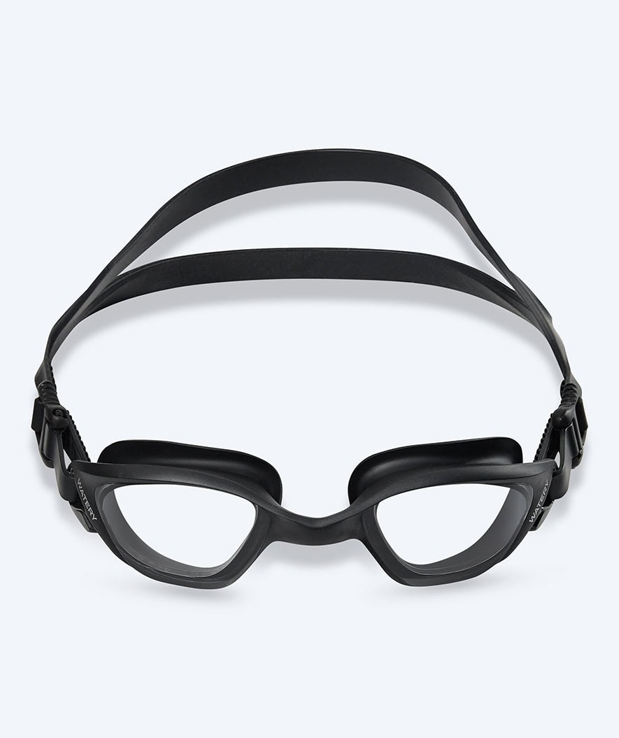 Watery training swimming goggles - Saunton - Black/clear