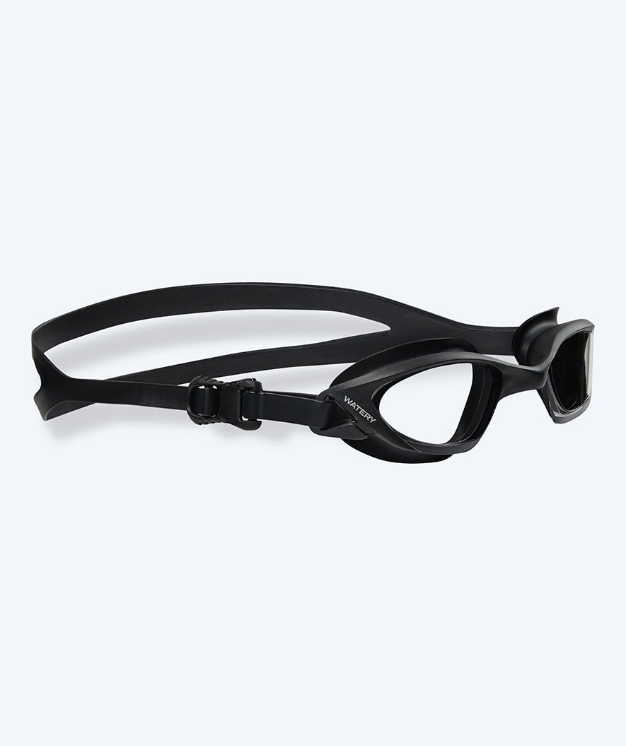 Watery training swimming goggles - Saunton - Black/clear