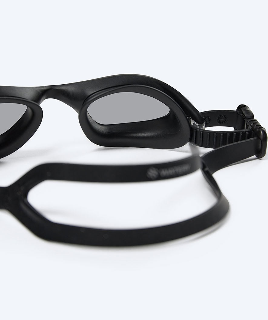 Watery exercise swim goggles - Saunton - Black/clear