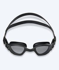 Watery training swimming goggles - Saunton - Black (Smoke lens)