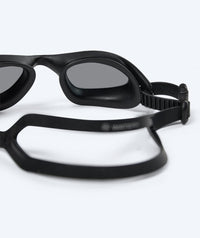 Watery training swimming goggles - Saunton - Black (Smoke lens)