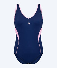 Watery swimsuit for women - Scrylla - Dark Blue/pink