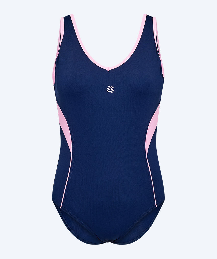 Watery swimsuit for women - Scrylla - Dark Blue/pink