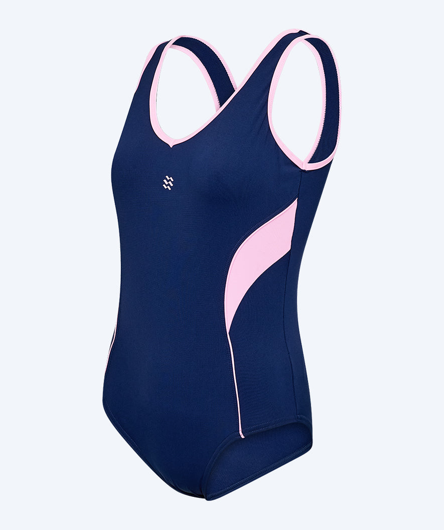 Watery swimsuit for women - Scrylla - Dark Blue/pink