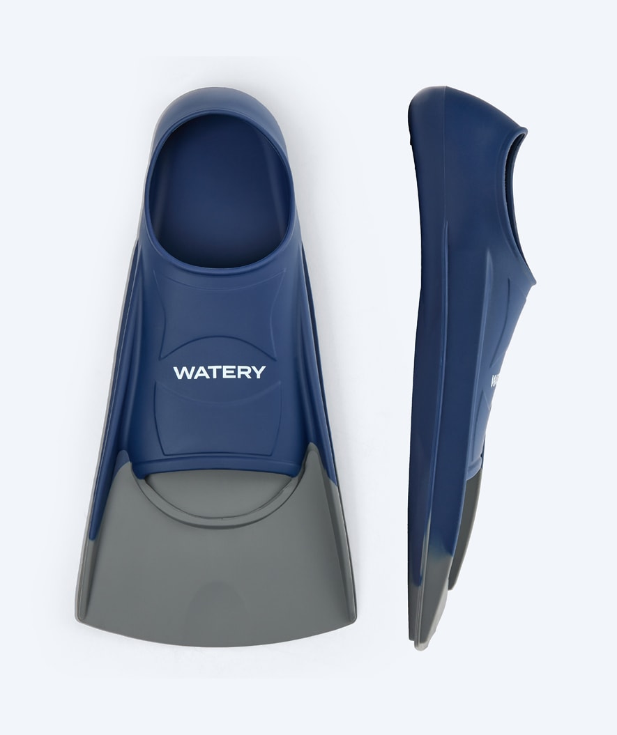 Watery short swim fins - Shimmer - Dark blue