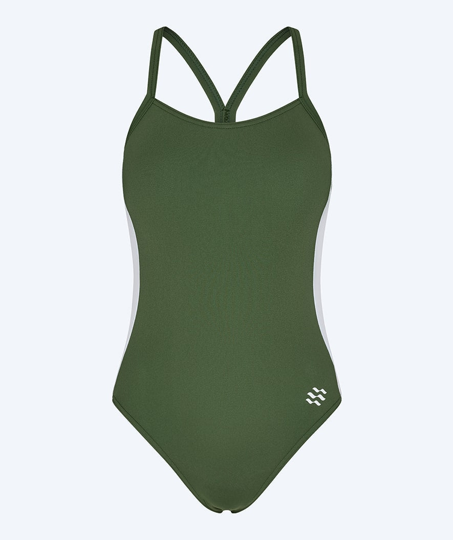 Watery swimsuit for women - Sidestroke Solid - Forest Green