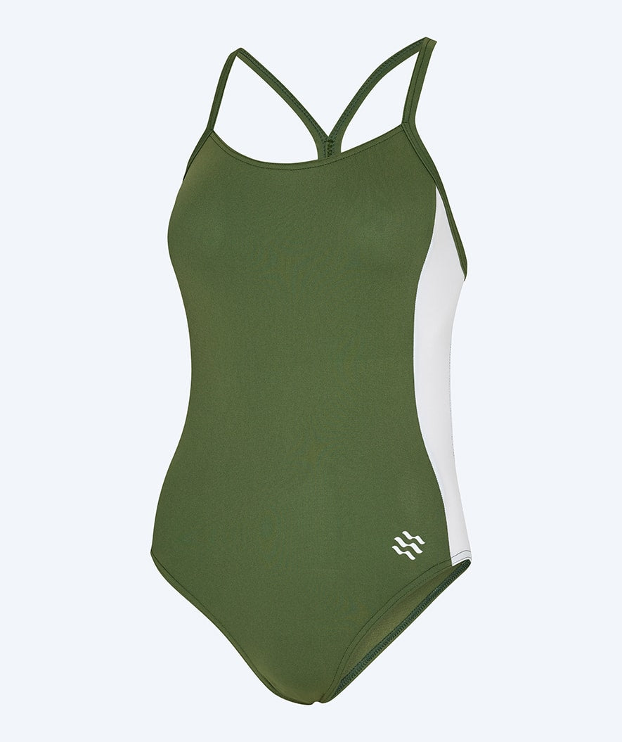 Watery swimsuit for women - Sidestroke Solid - Forest Green
