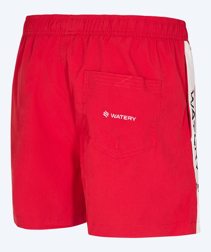 Watery swim shorts for men - Signature Eco - Red