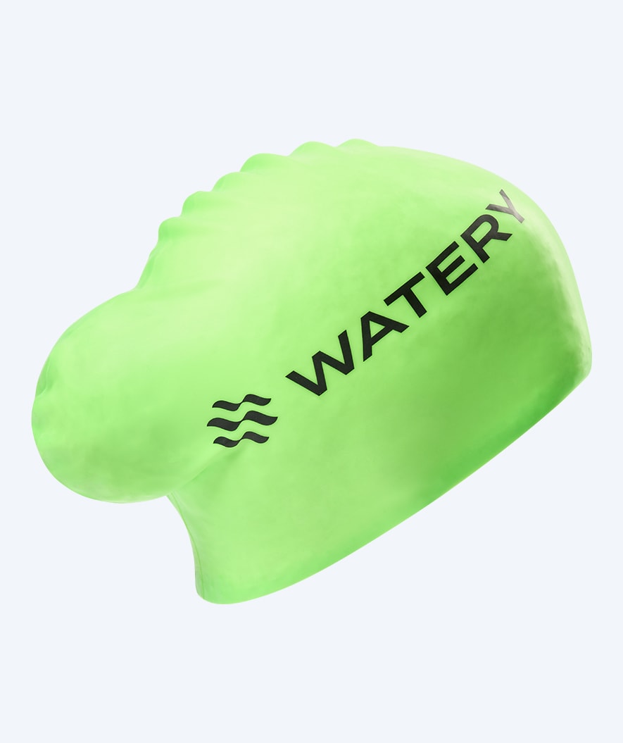 Watery swimming cap for long hair - Signature - Green