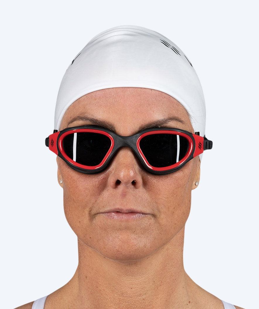 Watery swimming cap for long hair - Signature - White